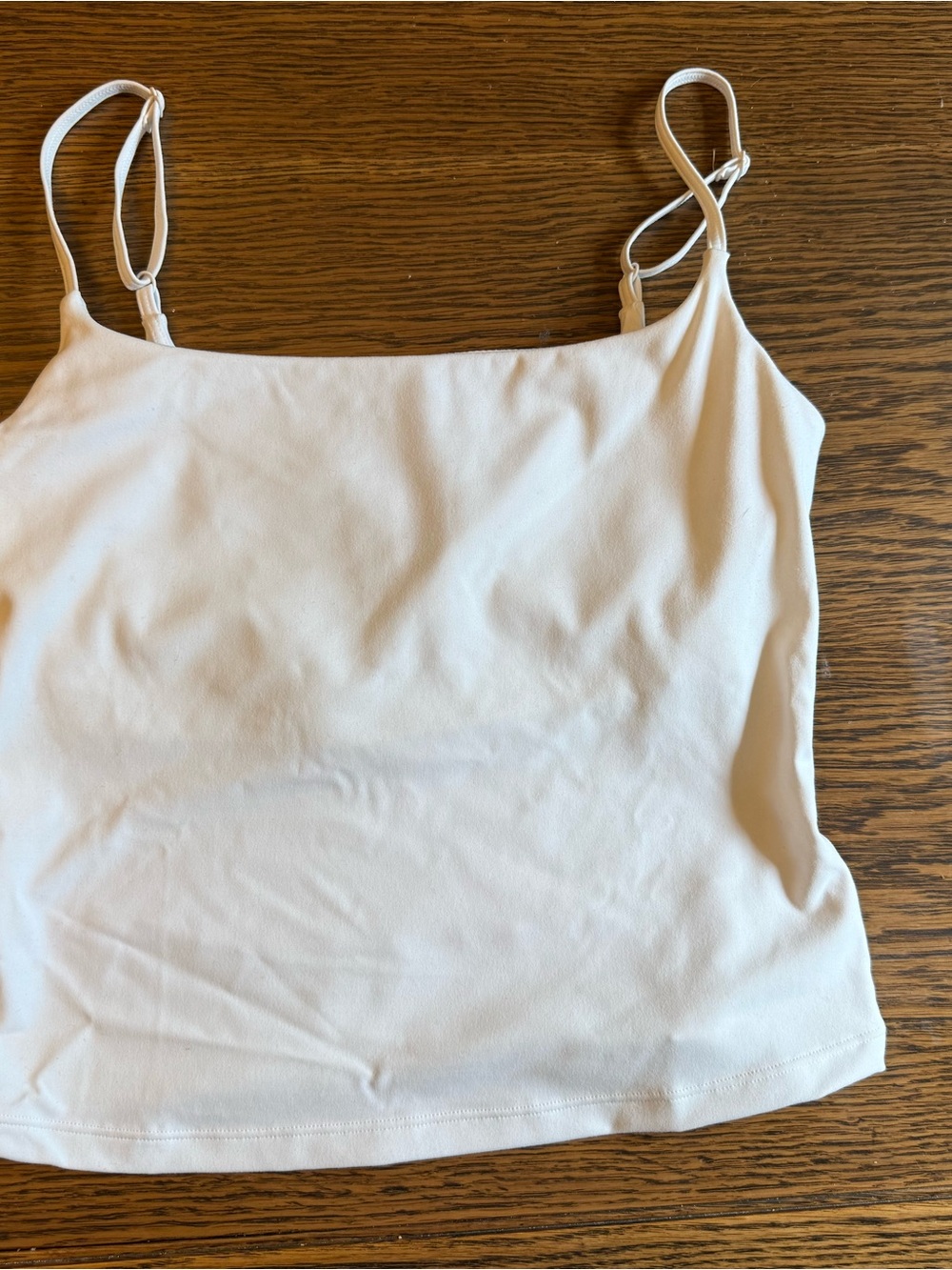Women's white Spaghetti Strap Tank Top